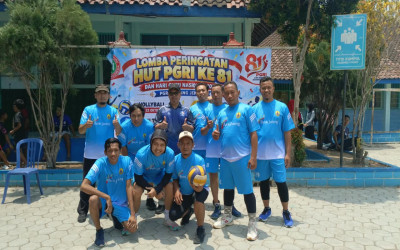 Kegiatan Lomba Bola Voly Memperingati HUT PGRI ke-81 dan Hari Guru Nasional 2026